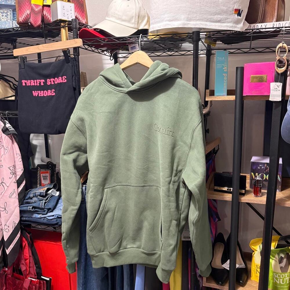 Sage comfrt green hoodie with